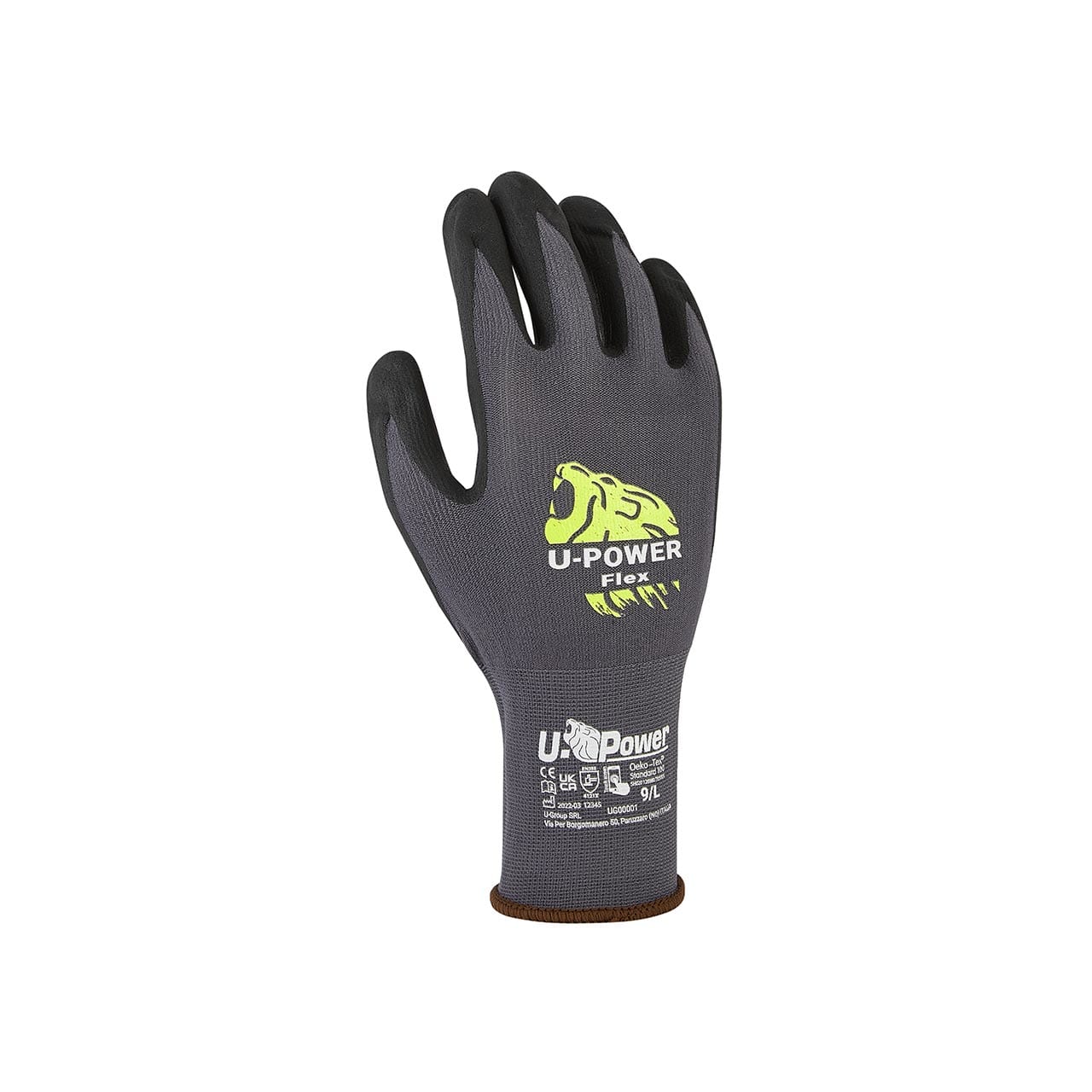 U-GROUP SPA - UGUGUG00001-10 U-POWER FLEX NERO/GRIGIO CONF=12 PA