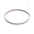 NOVALUX SPA - NOX107122.21 Profilo LED circolare per installazione a sospensione ad emissione di luce diretta-indiretta, con doppia accensione. Garanzia 5 anni.