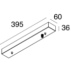 NOVALUX SRL - NOX107326.02 HALOS MINI VERT: ROSONE ON/OFF NERO