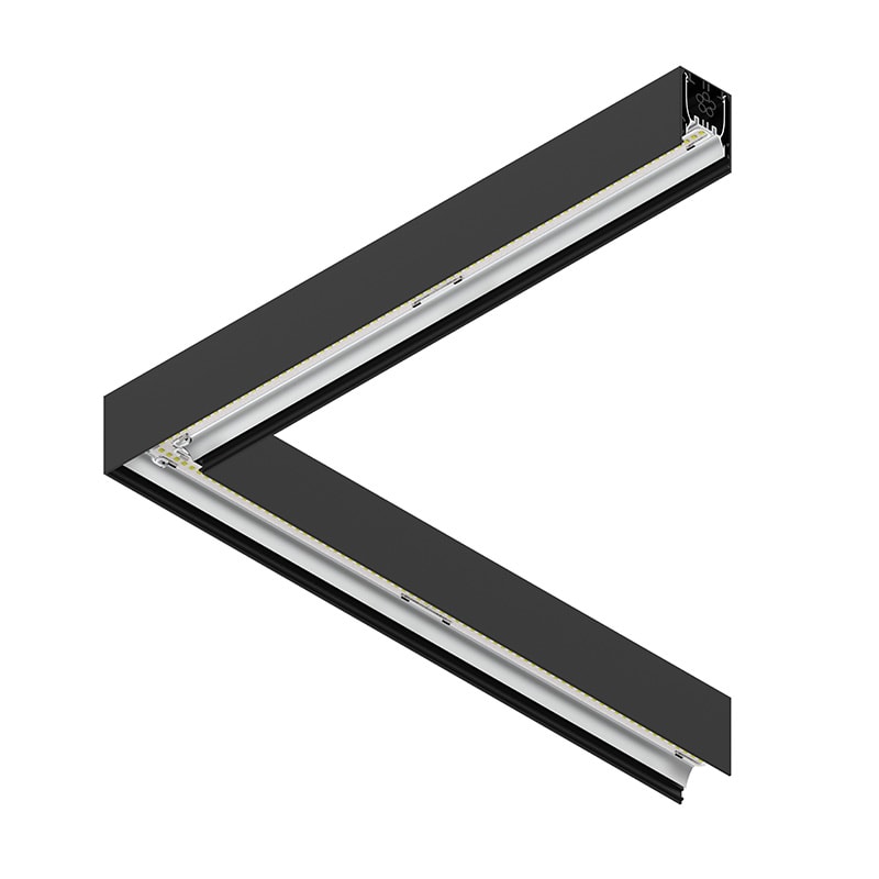 NOVALUX SPA - NOX108662.02 PROFILO LED ANGOLARE 90?: Sistema LED angolare installabile singolo o in fila continua. Profilo in lega di alluminio verniciato. Alimentazione elettro