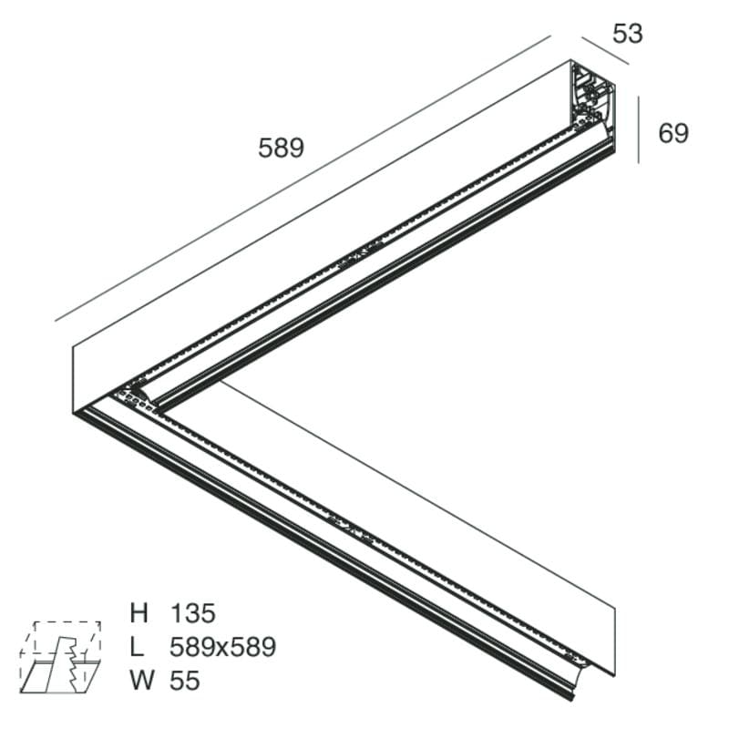 NOVALUX SRL - NOX108629.01 HERO: ANG.DX 24W 3K 589 BIA