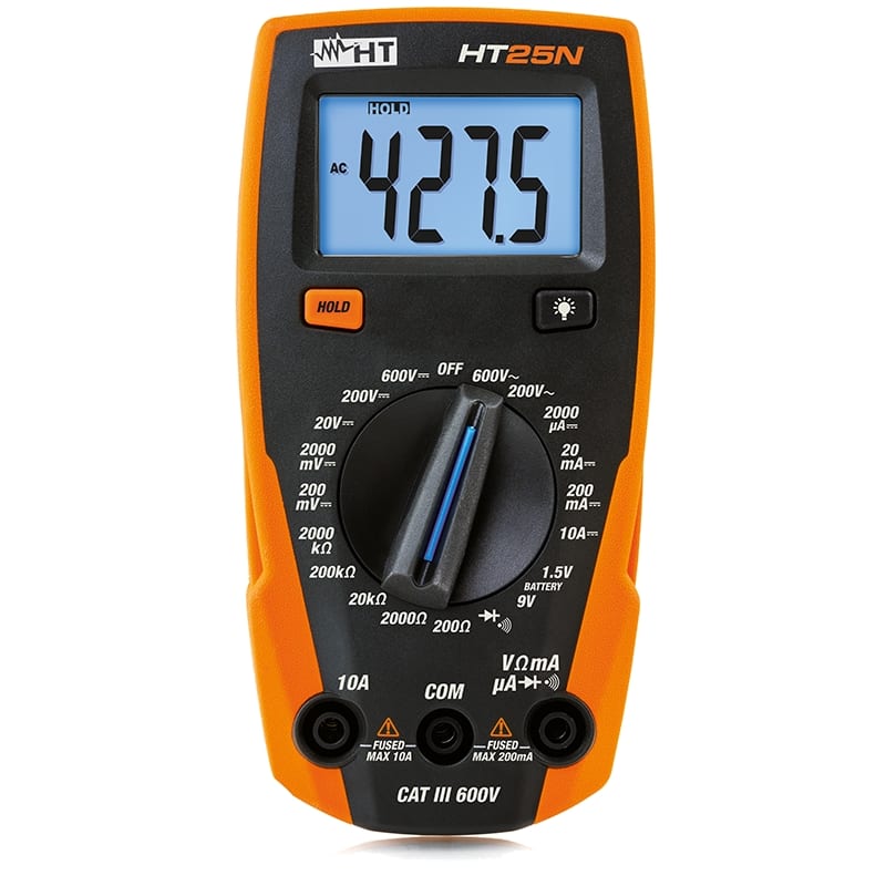 HT ITALIA SRL - HTIHR00025N HT25N MULTIMETRO DIGITALE MULTIF. COMPAT