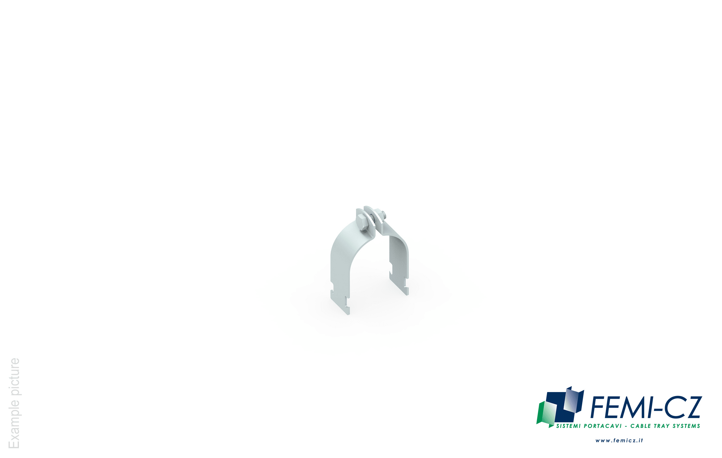 FEMI-CZ SPA - FCZA0E75XXX015ME COLLARE FISSACAVO-TUBO 1/2 M8X20 E