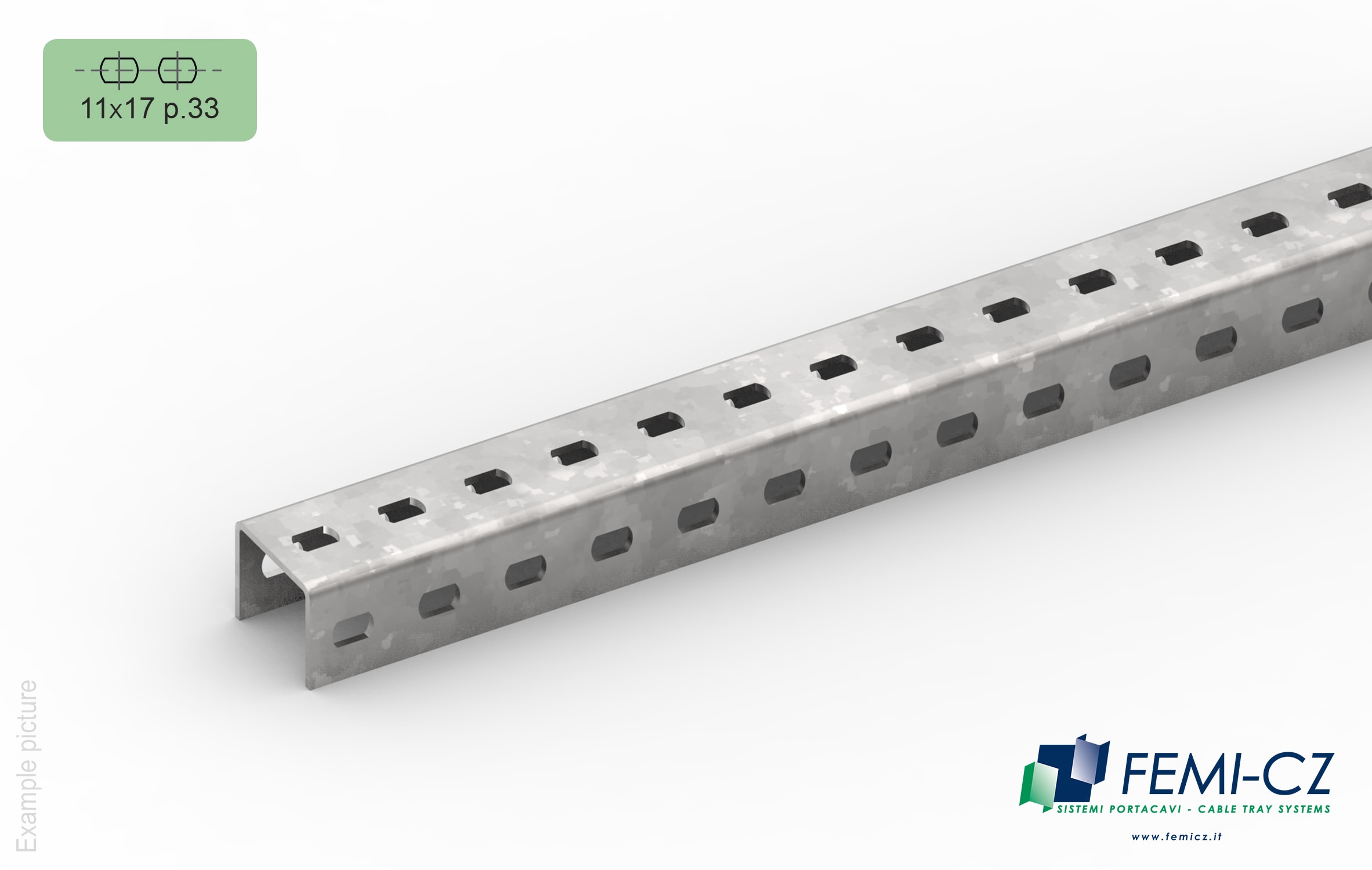 FEMI-CZ SPA - FCZA0Z33G3K070Q PROFILATO 33-U 11/33 70X50-3.0 3M Z