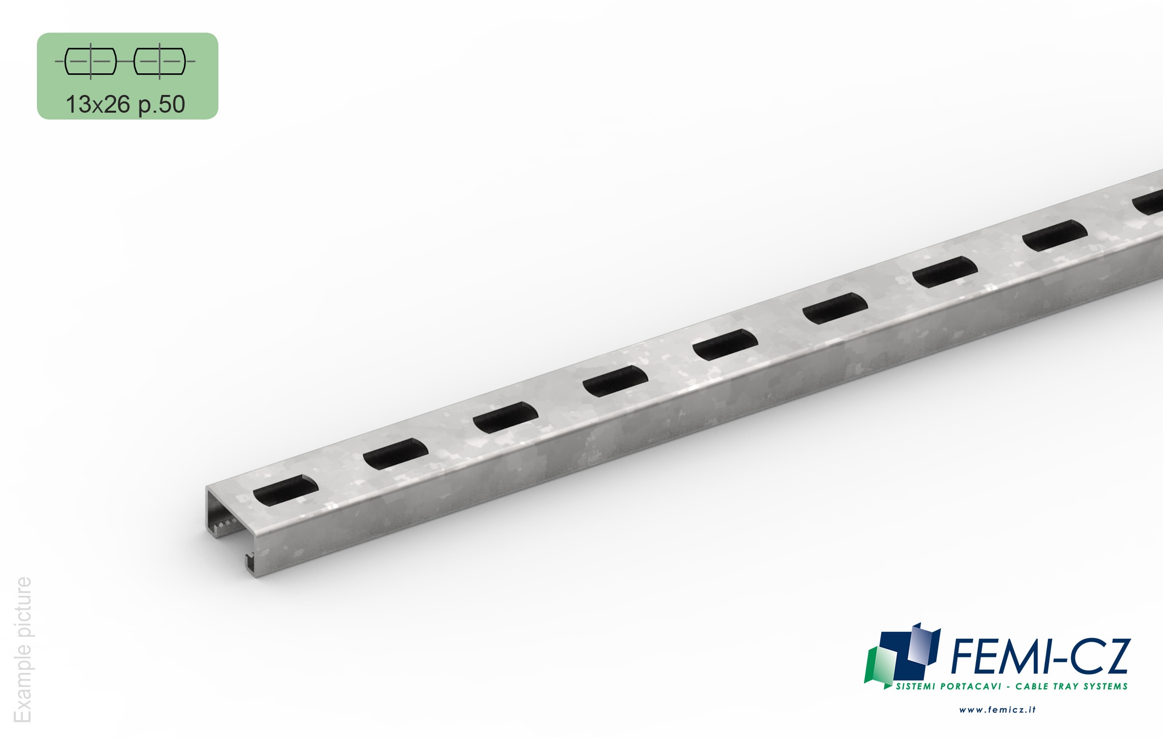FEMI-CZ SPA - FCZA0Z40R3D040K PROFILATO UR1 F.BASE 40X22-1.5 3M Z