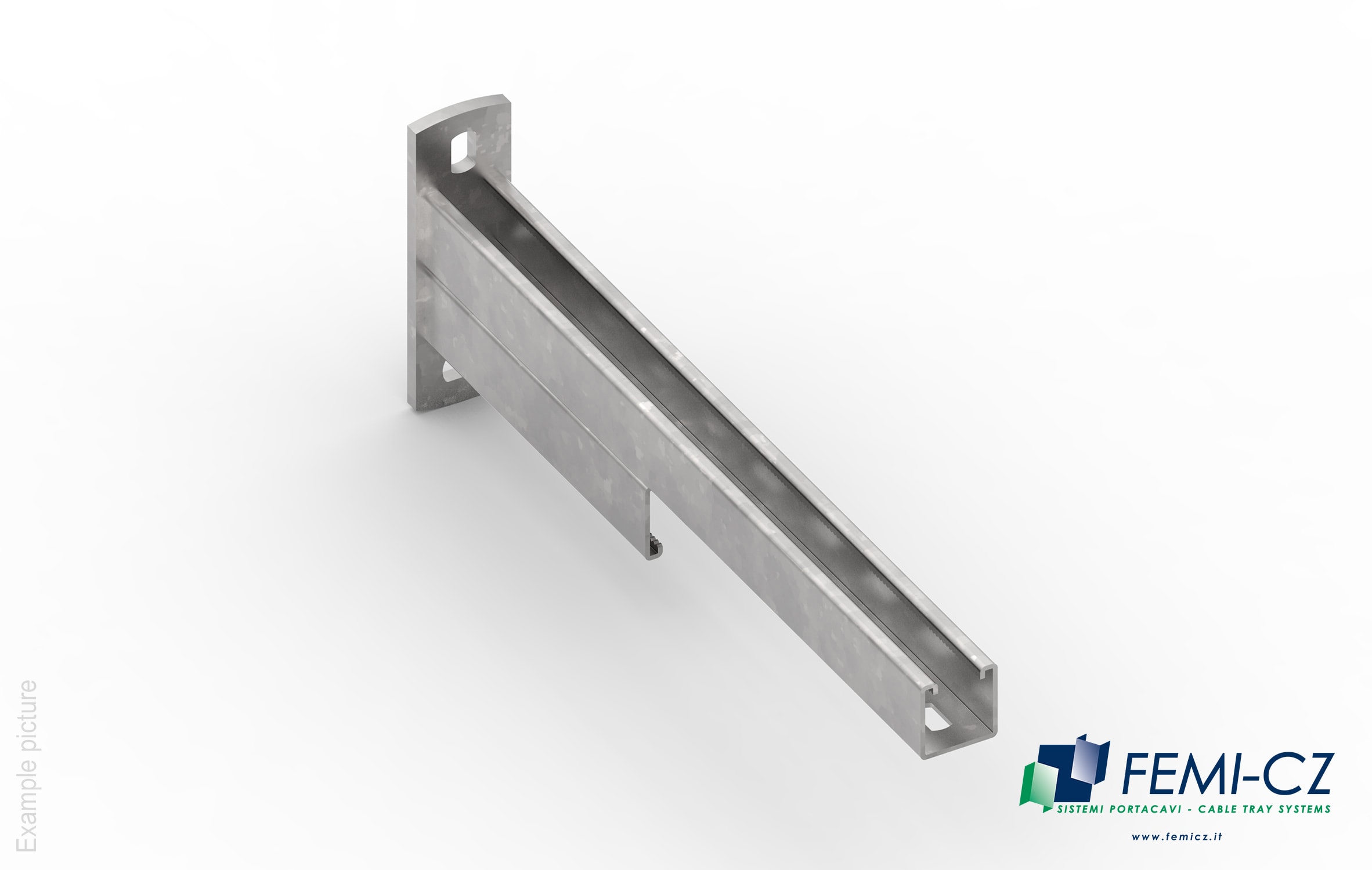 FEMI-CZ SPA - FCZA0Z59S7S400PV MENSOLA 59 UR1 RINFORZATA 400(+50)X160 Z