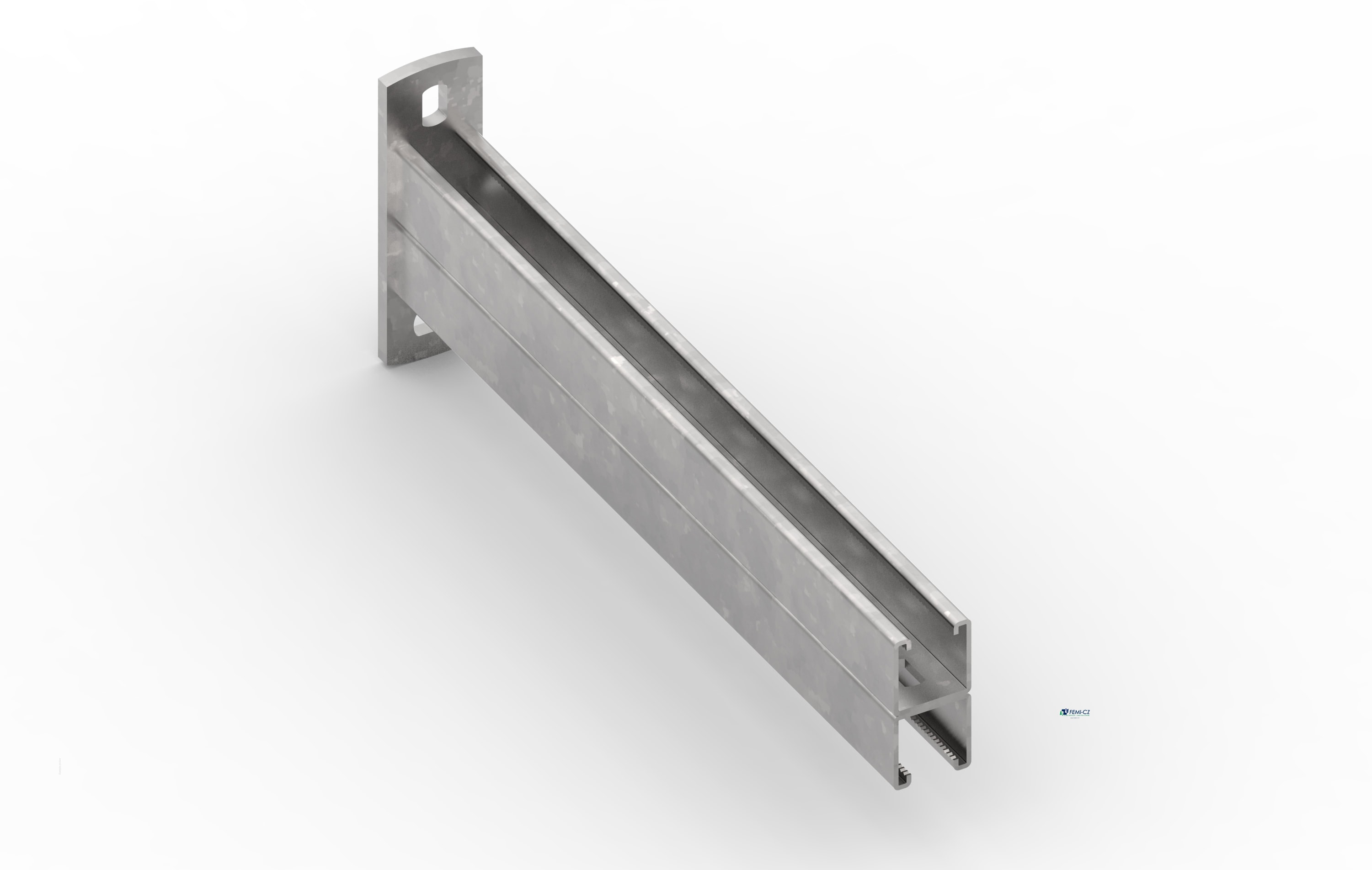 FEMI-CZ SPA - FCZA0Z60S7S300PV MENSOLA 60 UR1 DOPPIA 300(+50)X160 Z