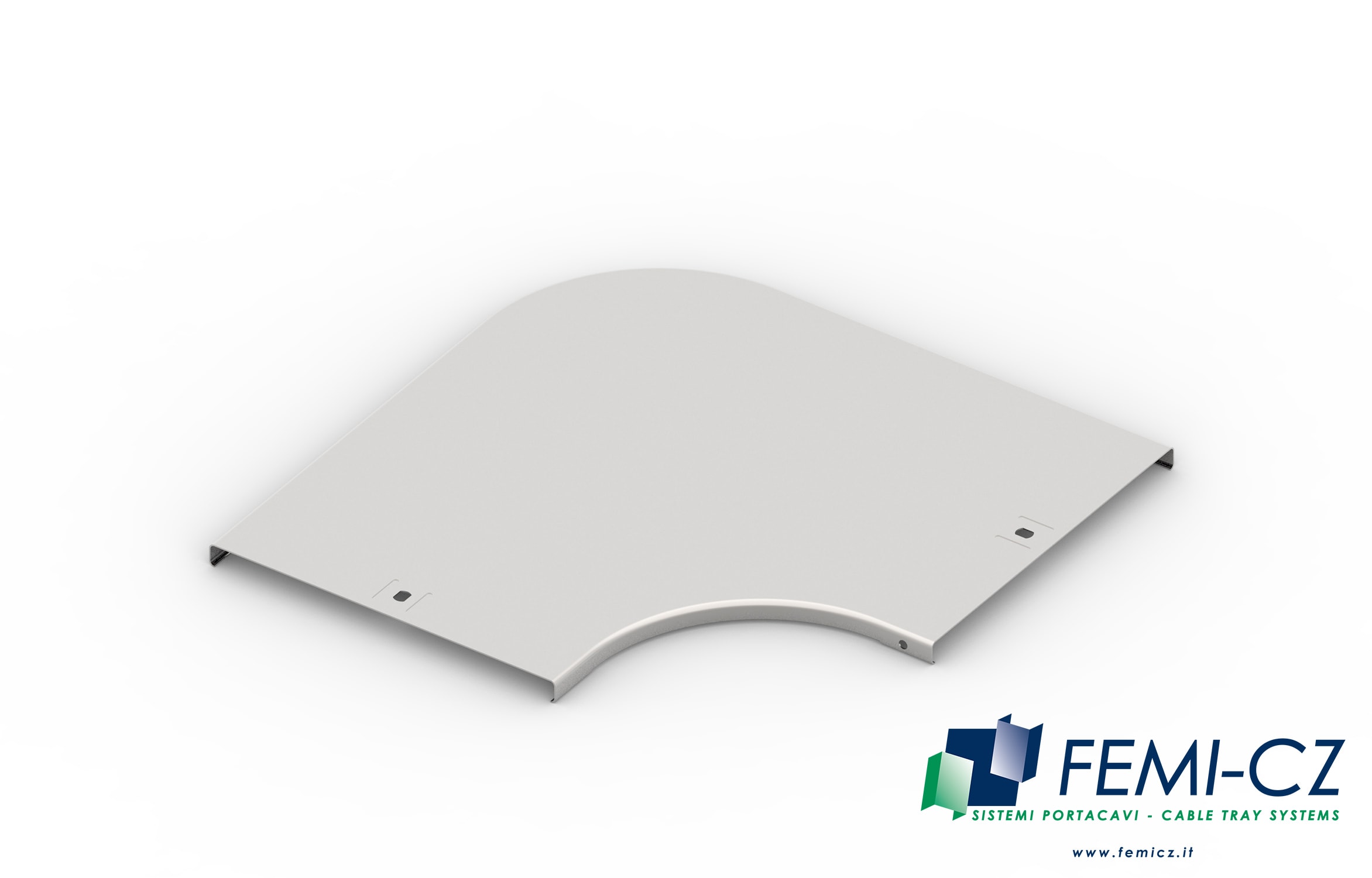 FEMI-CZ SPA - FCZA3I10G1P300D COPERCHIO CURVA 90 ORIZZ. 300-R=100 I