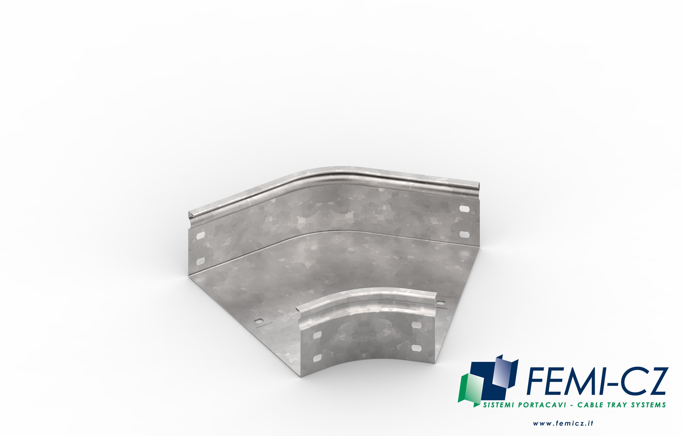 FEMI-CZ SPA - FCZA3Z11F1C100E CURVA 45 ORIZZONTALE 100X75-R=100 Z