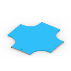 FEMI-CZ SPA - FCZA3V17G1P150D COPERCHIO DERIV. X ORIZZ. 150-R=100 V