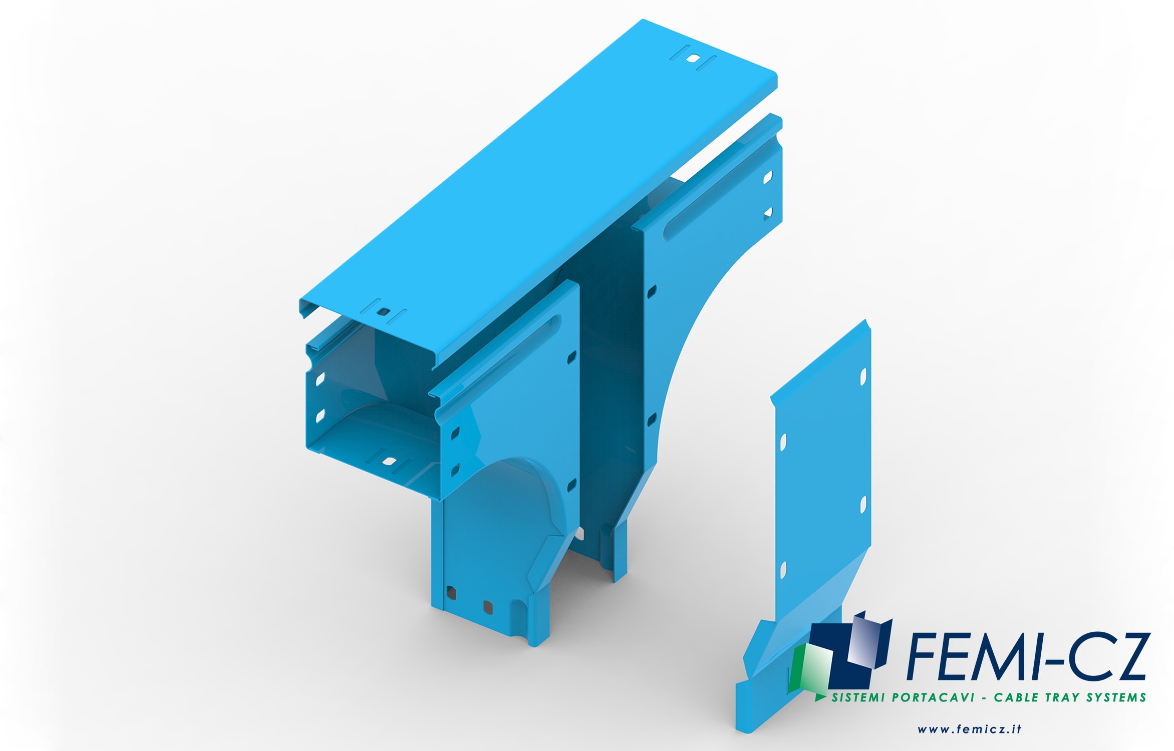 FEMI-CZ SPA - FCZA3V43F1C075D DERIV. T VERT.BASSO VP 75X75-R=100 V