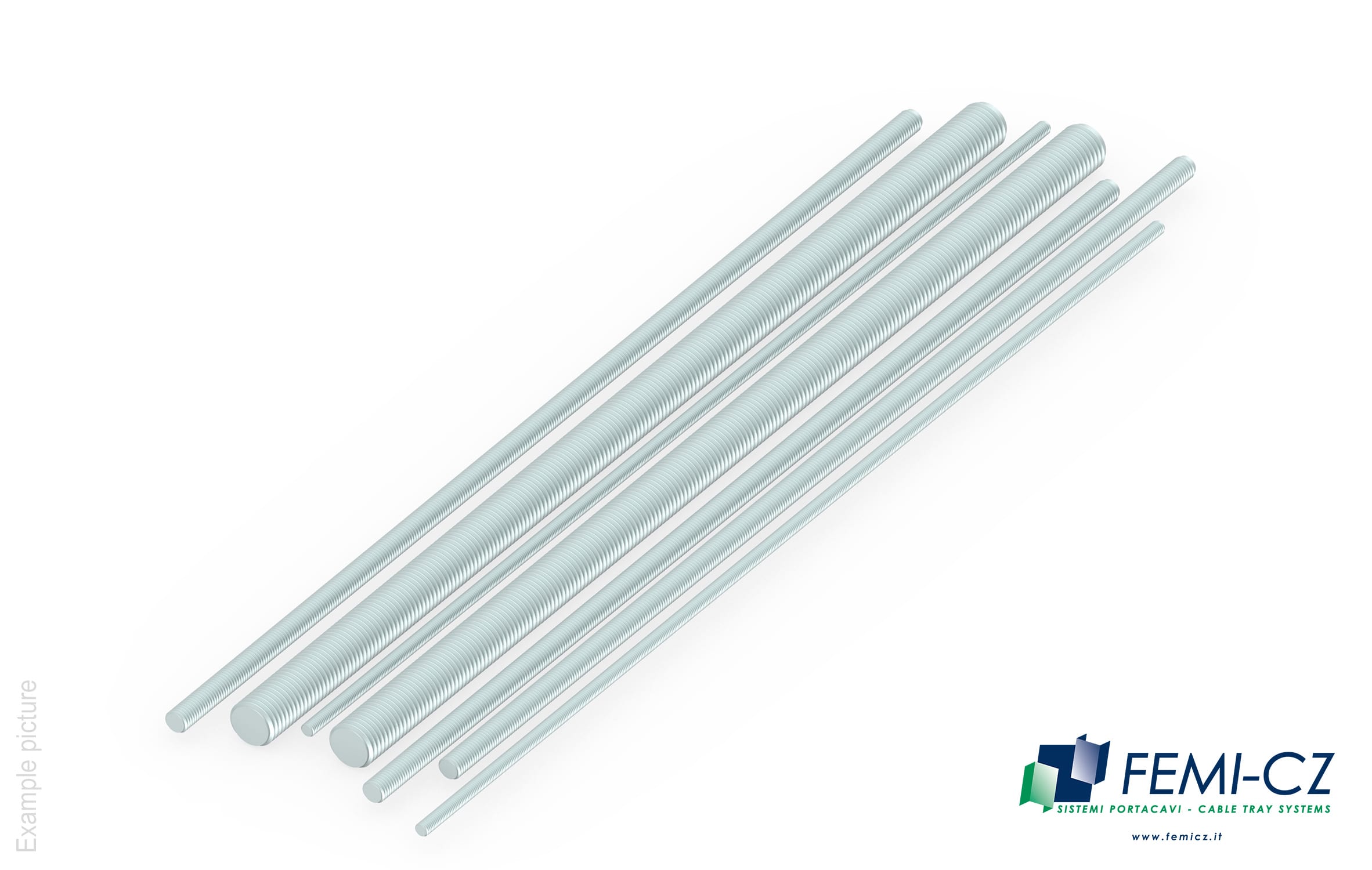 FEMI-CZ SPA - FCZD0C30S06X10E BARRA FILETTATA M6   L=1M   Z.ELETTR.  E