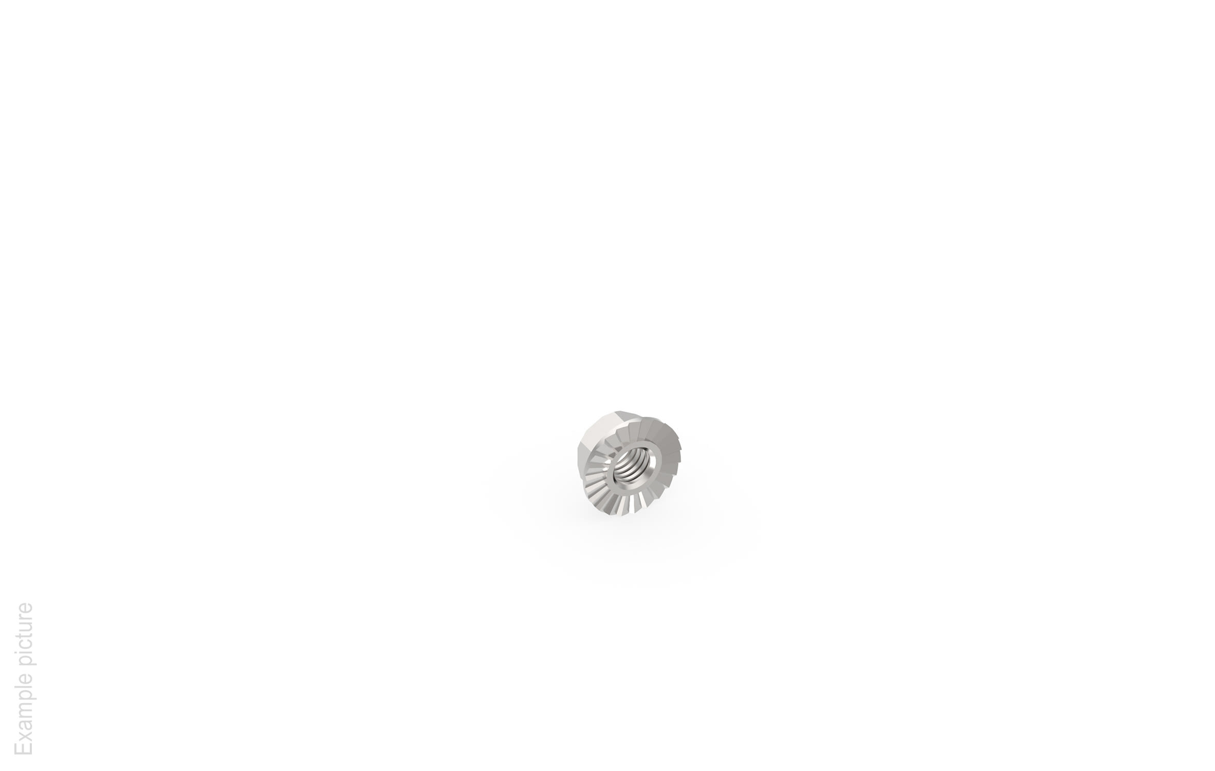 STEEL LINE CMS SRL - SFZ9I16S08 DA 08 I DADO FLANGIATO             100PZ