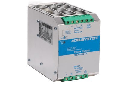 ADEL SYSTEM SRL - ADYFLEX50024A Alimentatore guida DIN, 500W, 1-fase, 24VDC