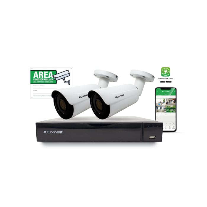 COMELIT GROUP SPA - COEIPKIT008S02PA KIT IP IPNVR008S05PA ? 2X IPBCAMS02ZA ?