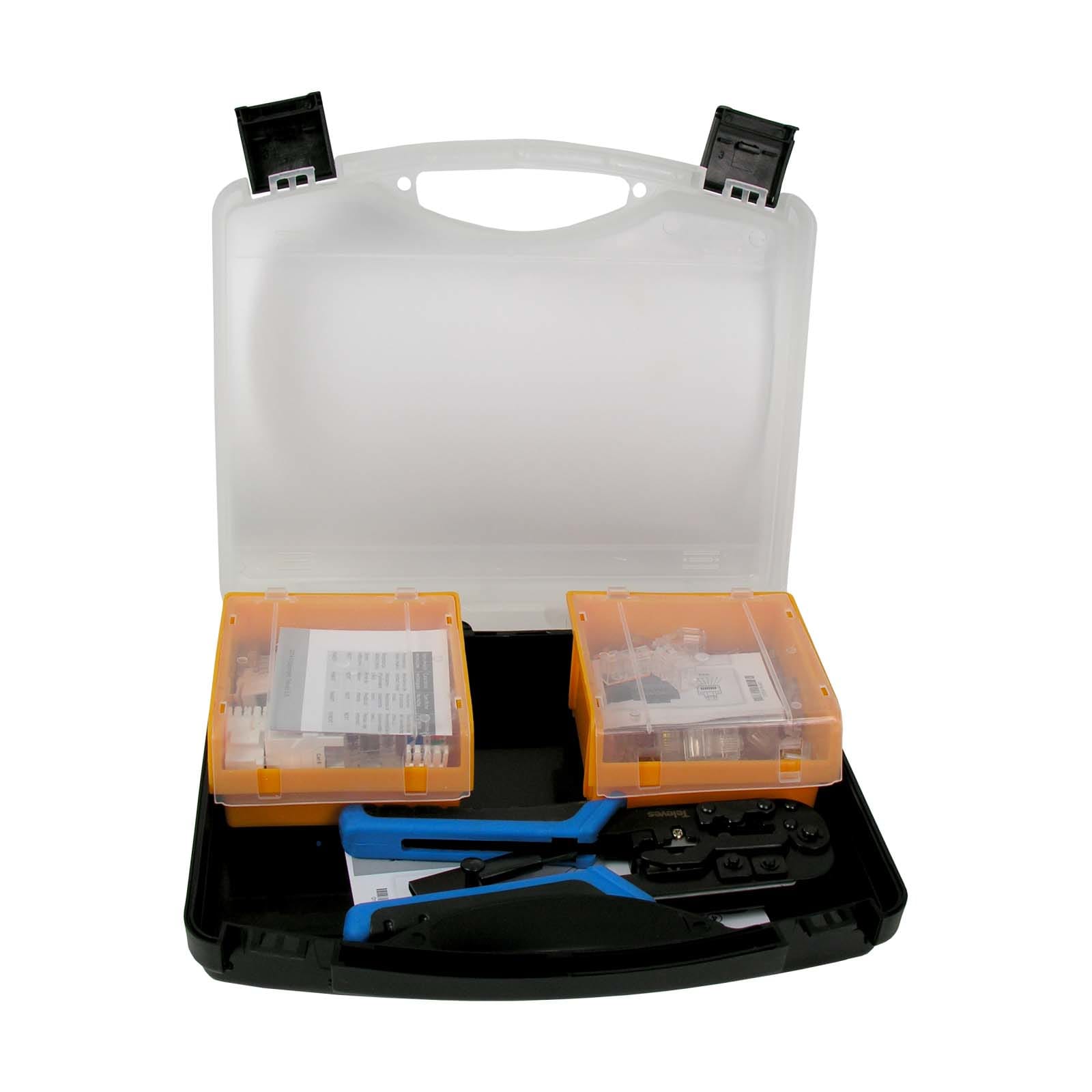 TELEVES ITALIA SRL - TVV209401 KIT: CAT6 MAS&FEM+PINZA CRIMPA.(VALIGETT