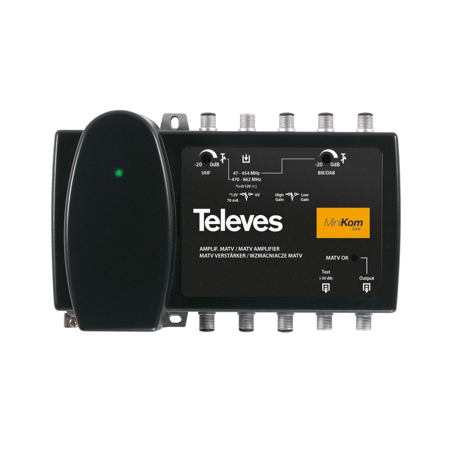 TELEVES ITALIA SRL - TVV537302 AMP. MINIKOM 1I/1U F 47...454/470..862MH