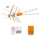 TELEVES ITALIA SRL - TVV149291 KIT: 2XANT.V ZENIT + 1XAM.PALO + 1XALIM