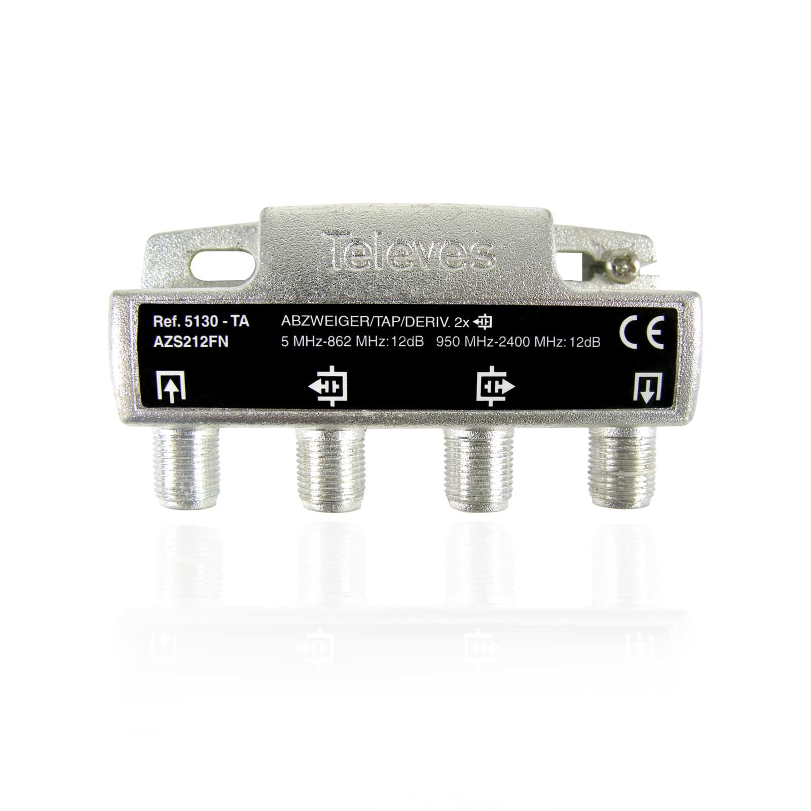 TELEVES ITALIA SRL - TVV5130 DERIVATORE 5...2400MHZ F 2VIE 12DB