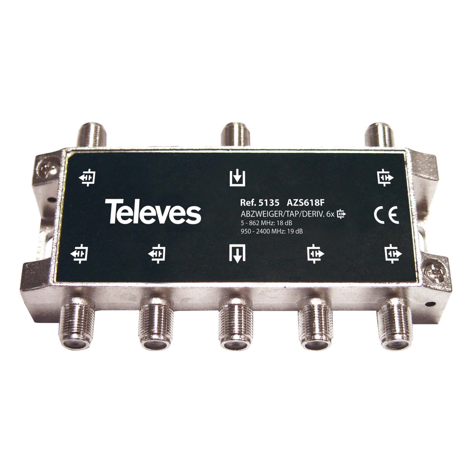 TELEVES ITALIA SRL - TVV5135 DERIVATORE 5...2400MHZ F 6VIE 19DB
