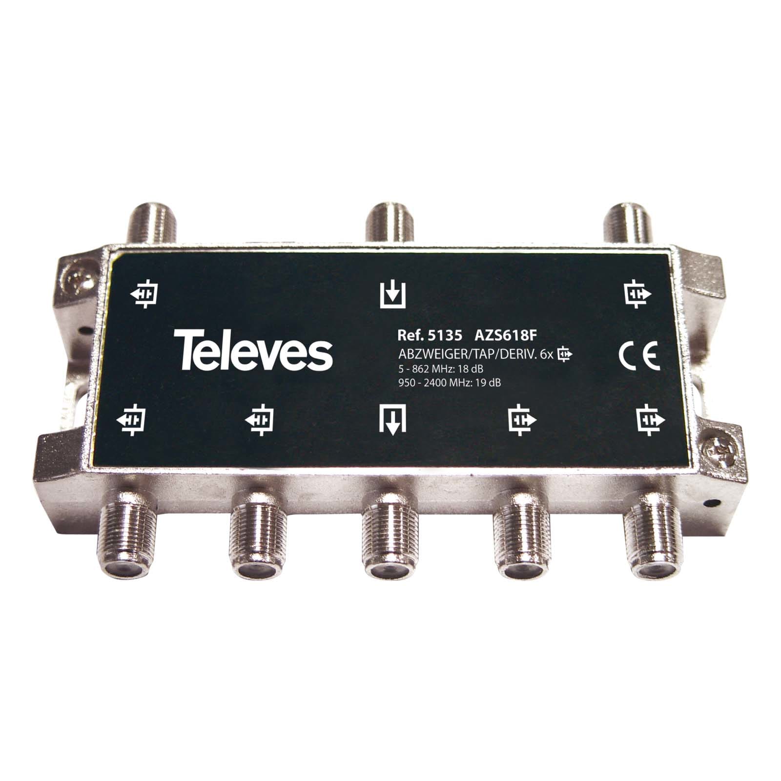 TELEVES ITALIA SRL - TVV5135 DERIVATORE 5...2400MHZ F 6VIE 19DB