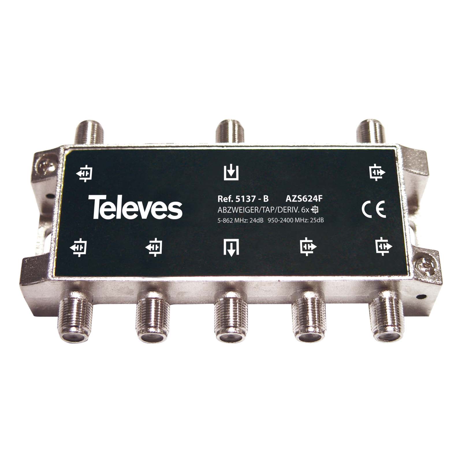 TELEVES ITALIA SRL - TVV5137 DERIVATORE 5...2400MHZ F 6VIE 25DB