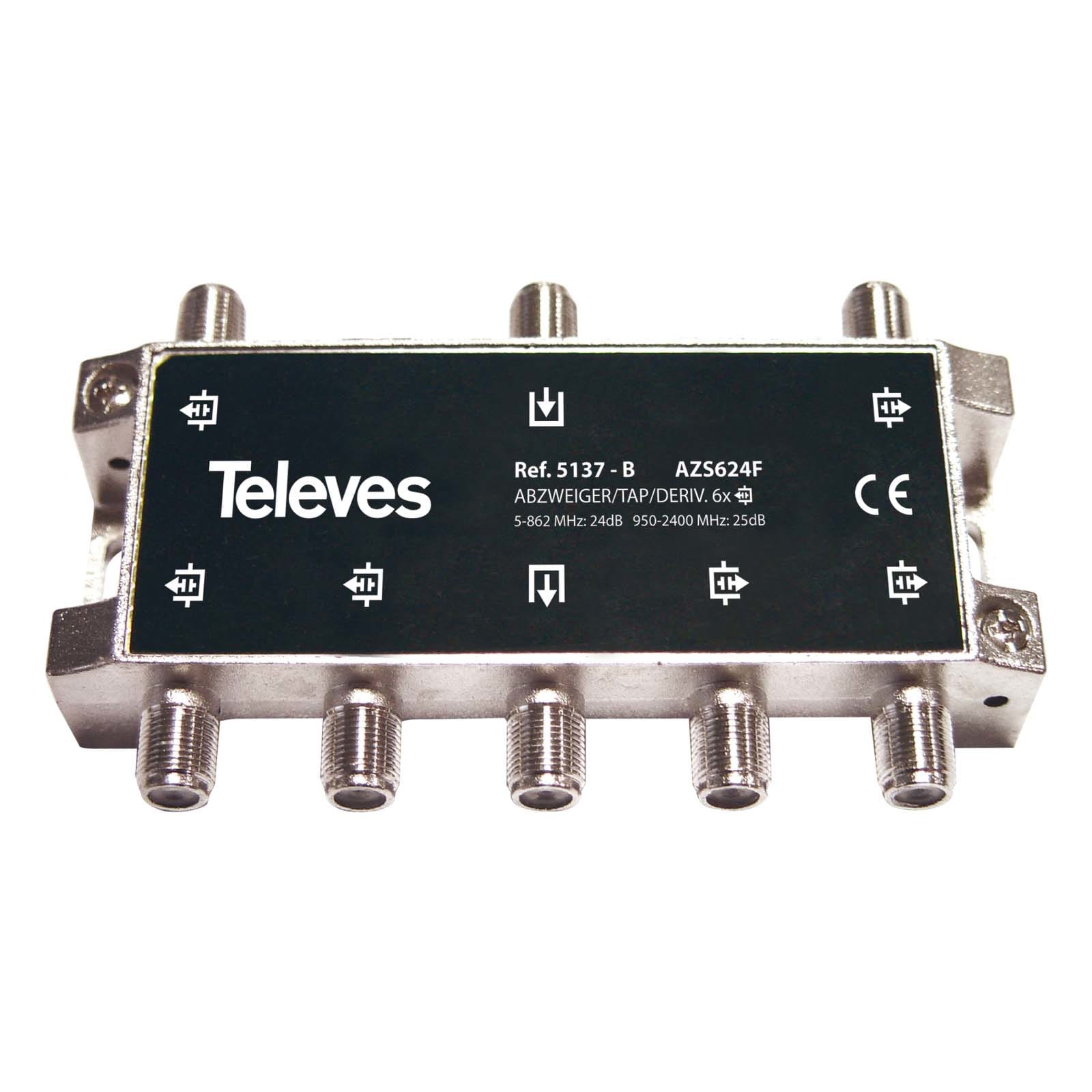 TELEVES ITALIA SRL - TVV5137 DERIVATORE 5...2400MHZ F 6VIE 25DB