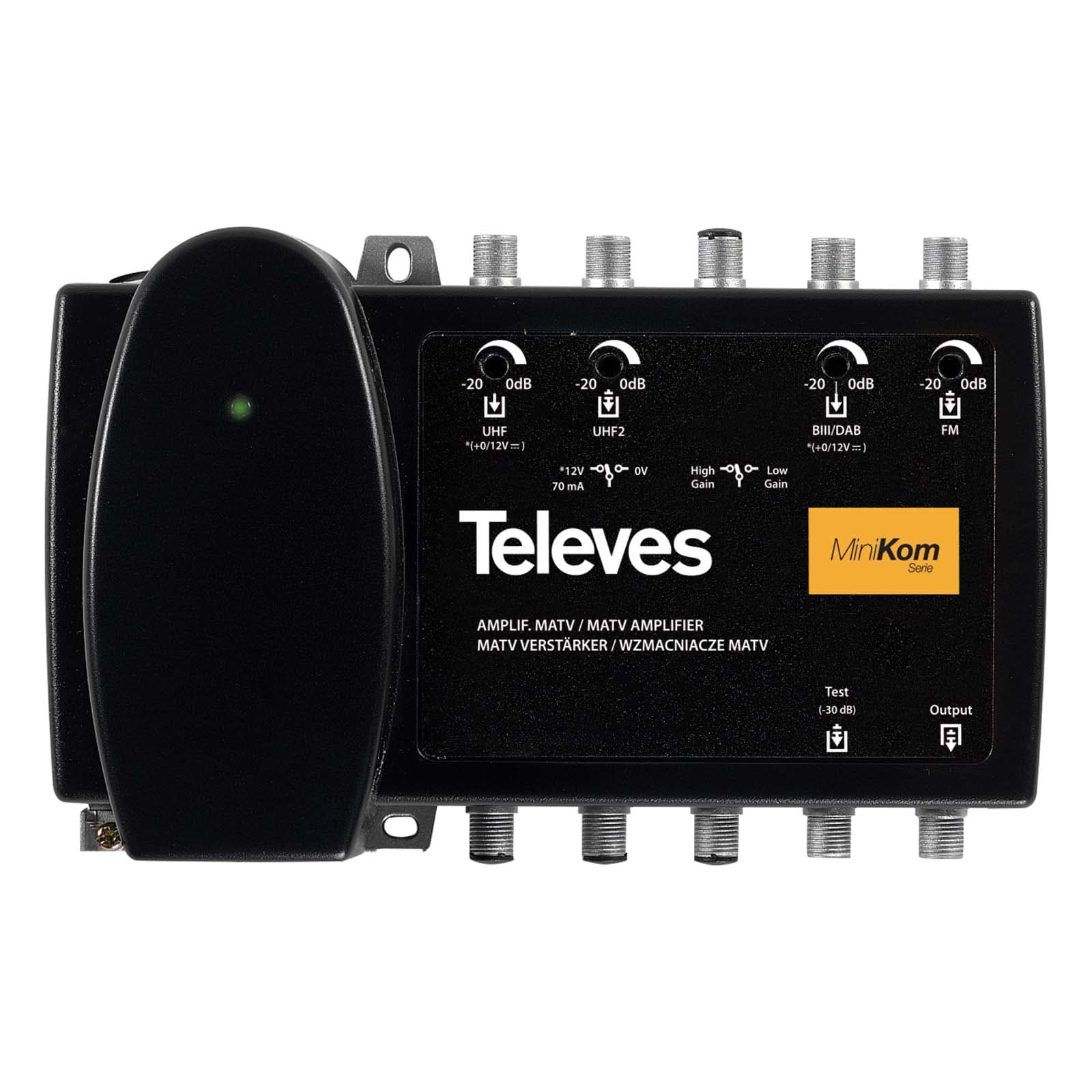 TELEVES ITALIA SRL - TVV539201 AMP. MINIKOM MATV 4I/1U F FM-BIII/DAB-U-