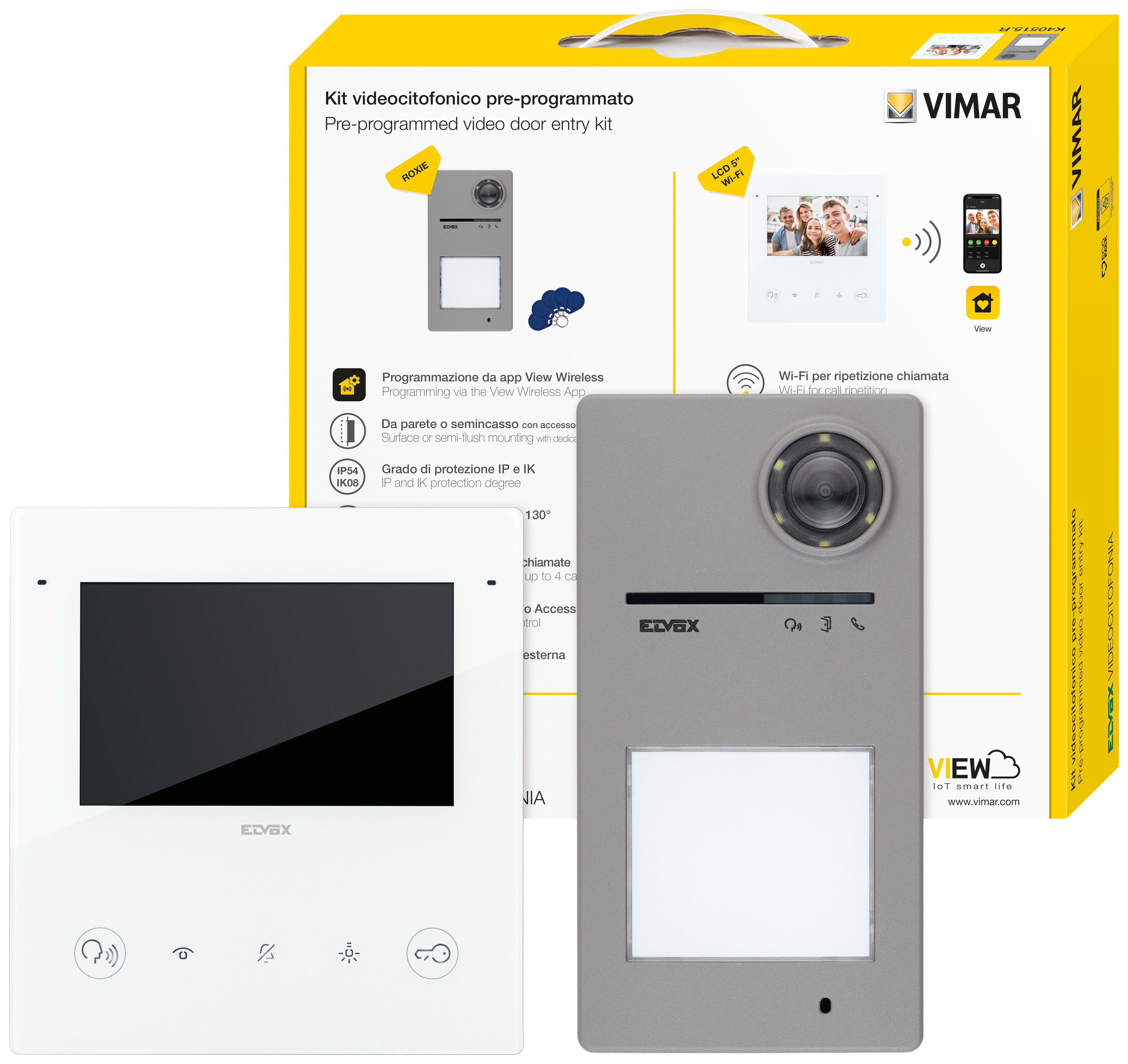 VIMAR SPA - VIWK40515.R KIT VIDEO M/BIF. TAB 5S UP WI-FI +40170