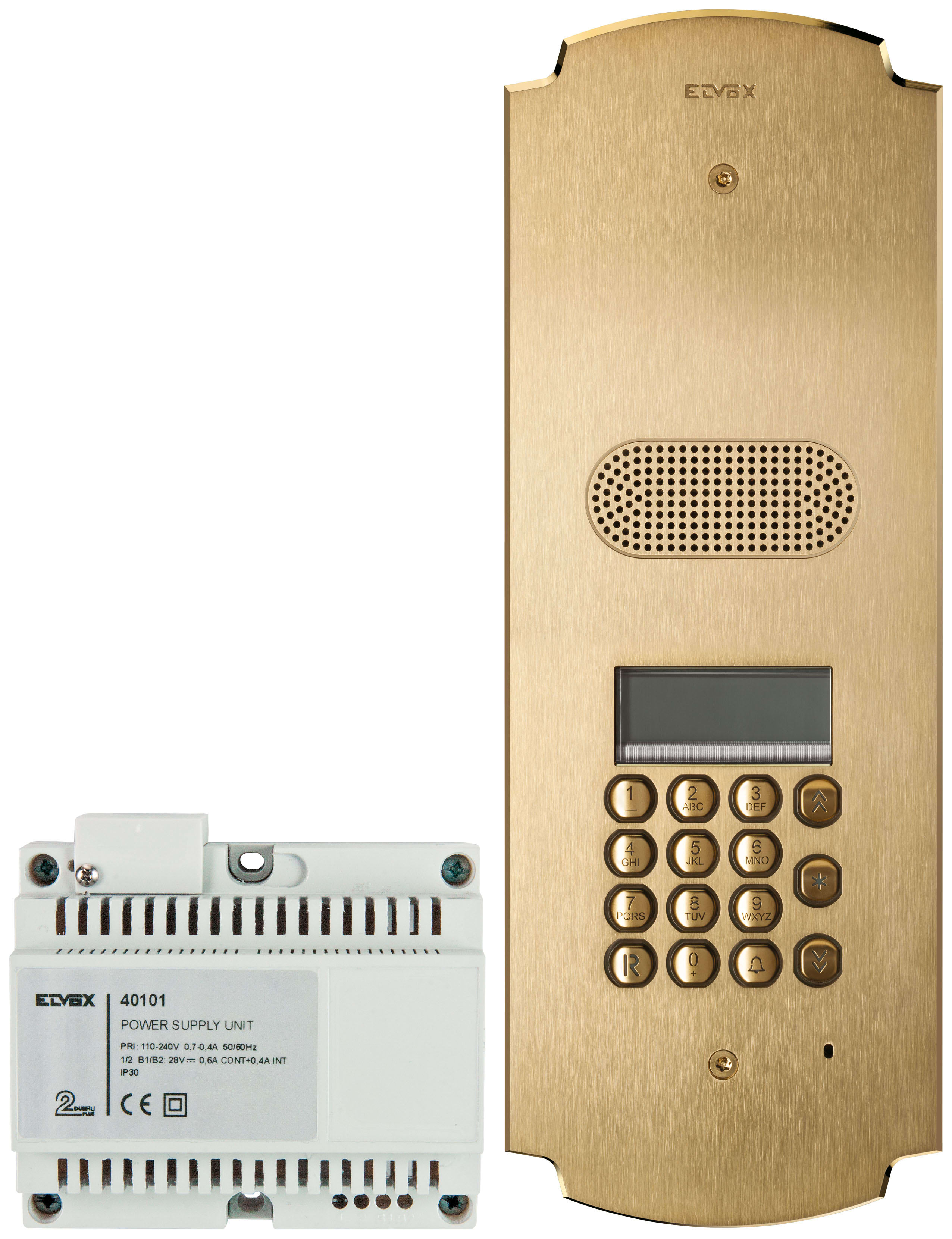 VIMAR SPA - VIWK41640 Kit Patavium 2F+ audio tast.+disp.ottone