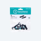 TECHNO SRL - TLHTHB.381.N3E.R KIT MICRO-CONNECT PLUG-PAN SOCKET LNT 3P