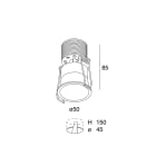 NOVALUX SRL - NOX103603.01 KONE TND: LED 7W 3K 350MA F36 BI