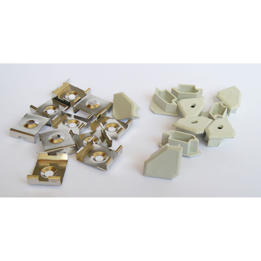 TARGETTI - TARKTPRAN20 KIT PROFILO ANGOLARE 10TAPPI+10ATTACCHI