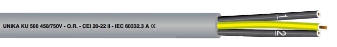 KU DISTRIBUTION SRL - KUD10049B KU 500 4G2.5 GRIGIO RAL7001