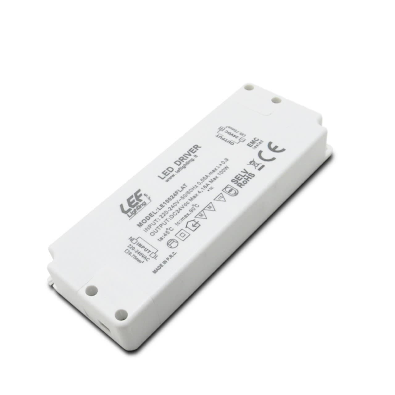 LEF LIGHTING SRL - LEFLE10024FLAT ALIM. LED TENS. COSTANTE 100W 24VDC FLAT