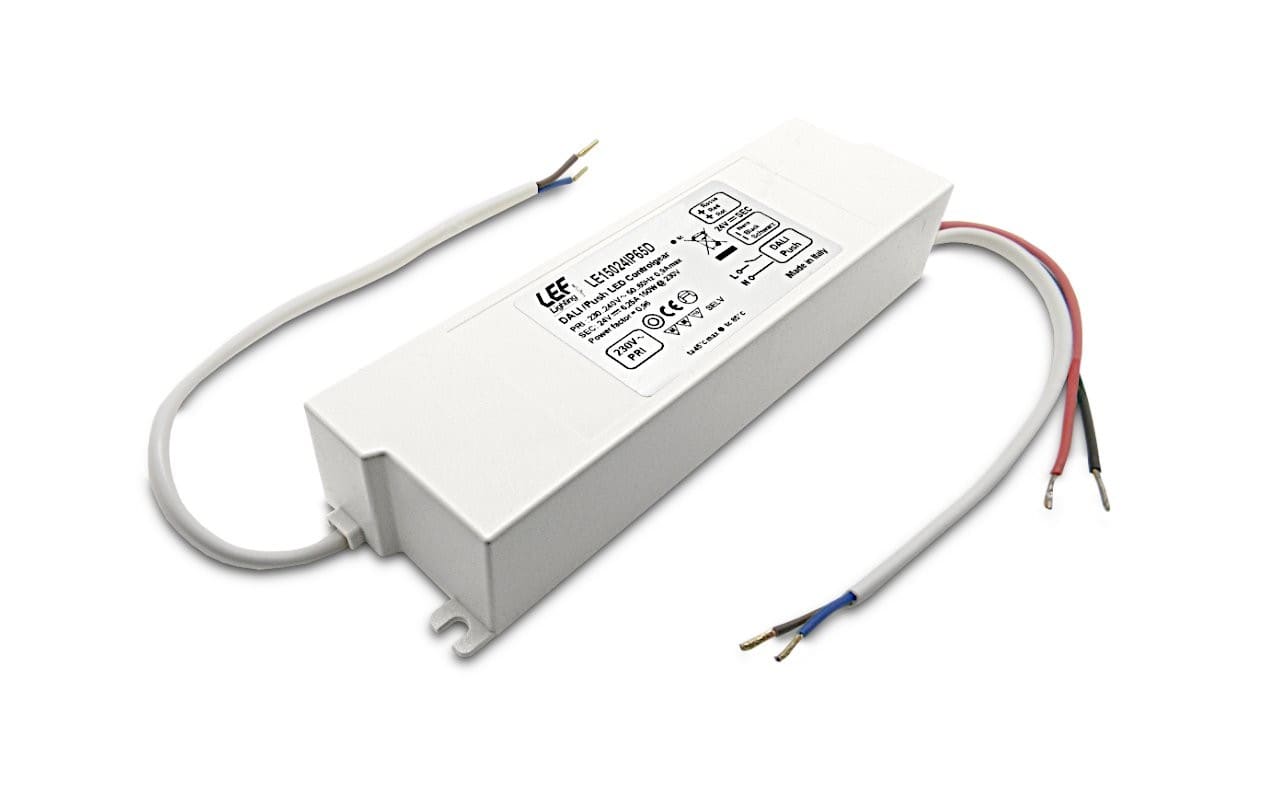 LEF LIGHTING SRL - LEFLE10024IP65D ALIM. LED 100W 24VDC DIM PUSH/DALI IP65