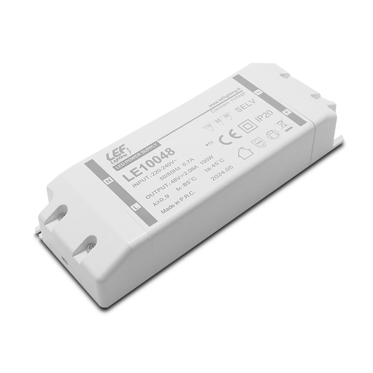LEF LIGHTING SRL - LEFLE10048 ALIM. LED TENS. COSTANTE 100W 48VDC IP20