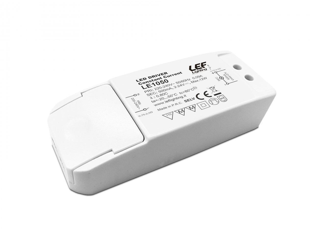 LEF LIGHTING SRL - LEFLE1050 ALIM. LED CORR. COSTANTE 500MA 10W IP20