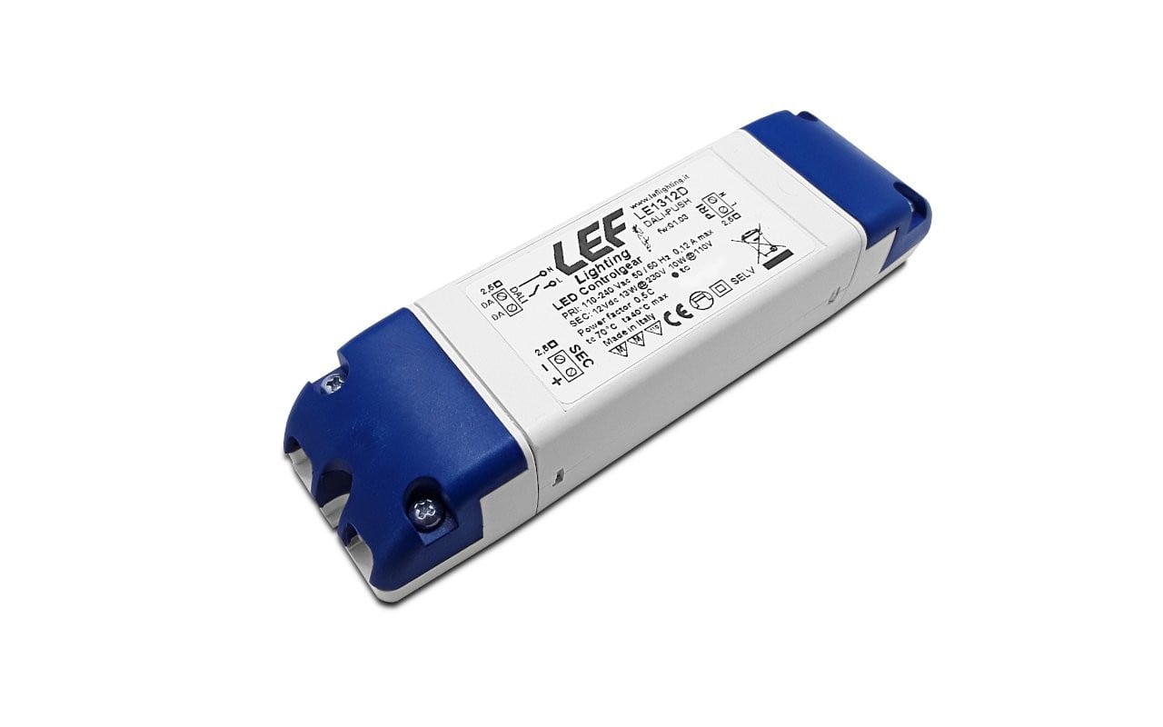 LEF LIGHTING SRL - LEFLE1312D ALIM.LED TENS.COST. 13W 12VDC DIM.DALI/P