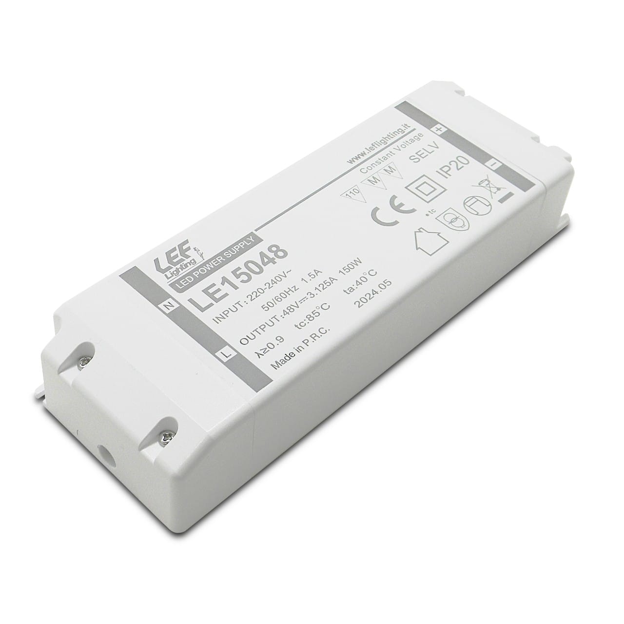 LEF LIGHTING SRL - LEFLE15048 ALIM. LED TENS. COSTANTE 150W 48VDC IP20