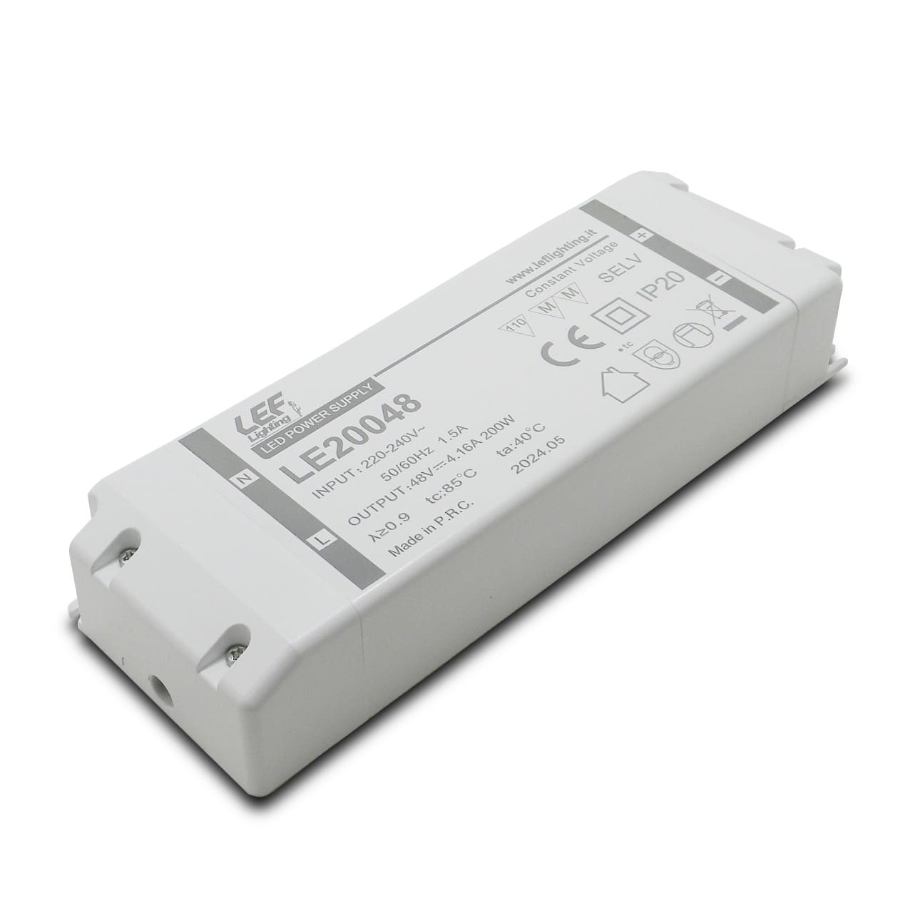 LEF LIGHTING SRL - LEFLE20048 ALIM. LED TENS. COSTANTE 200W 48VDC IP20
