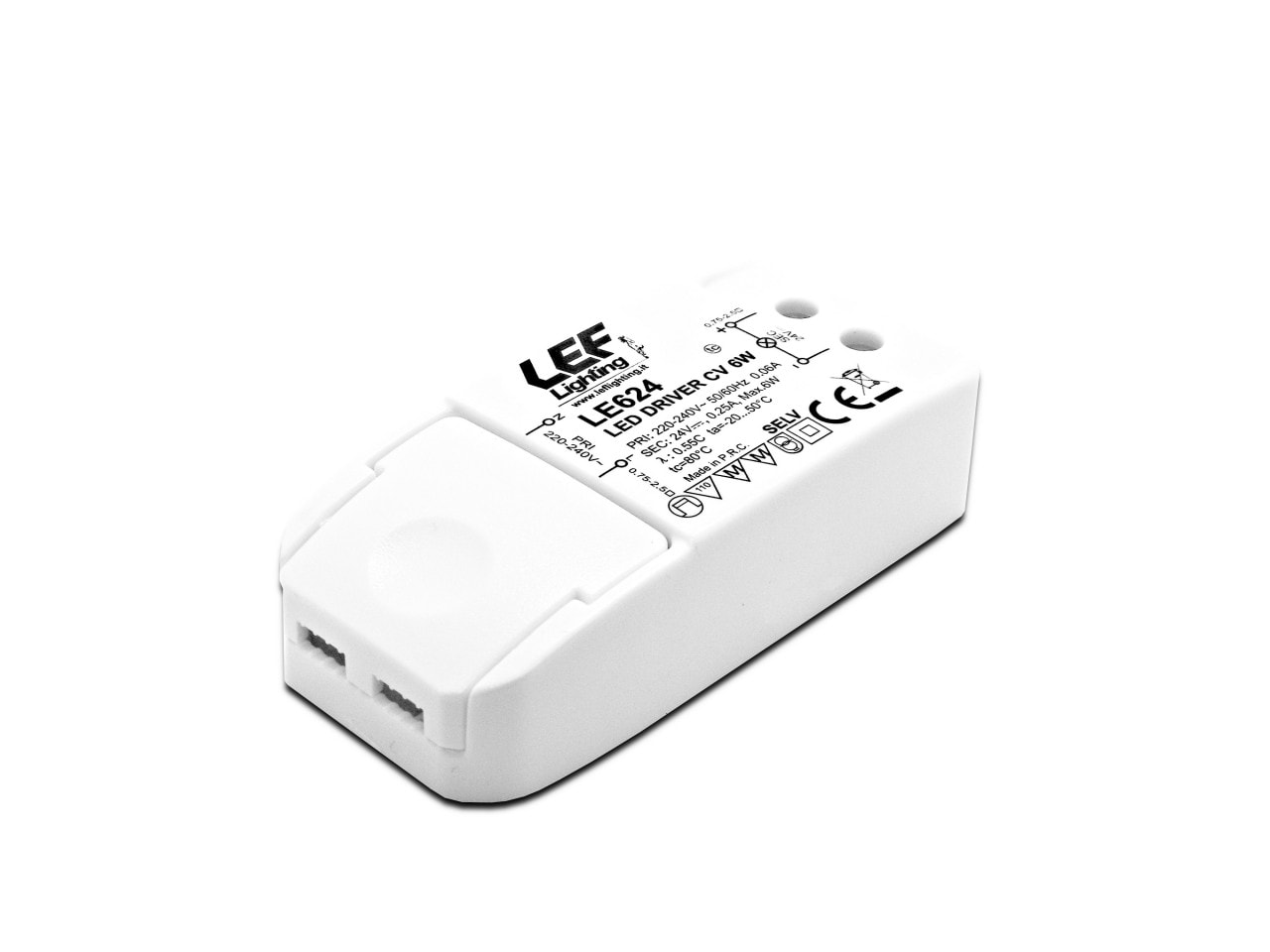 LEF LIGHTING SRL - LEFLE624 ALIM. LED TENS. COSTANTE 6W 24VDC IP20