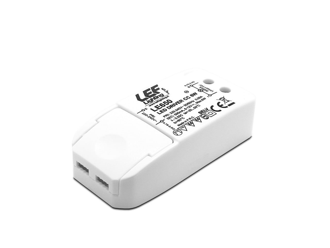 LEF LIGHTING SRL - LEFLE650 ALIM. LED CORR. COSTANTE 500MA 6W IP20