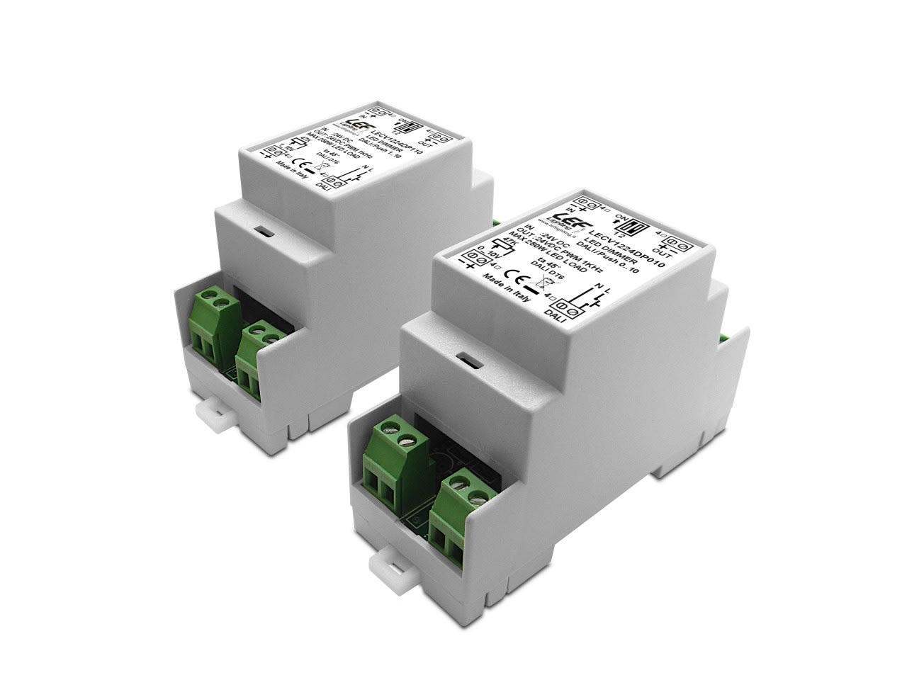 LEF LIGHTING SRL - LEFLECV1224DP110 INTER.DIMM. 12-24VDC 12A PUSH/DALI/1-10V