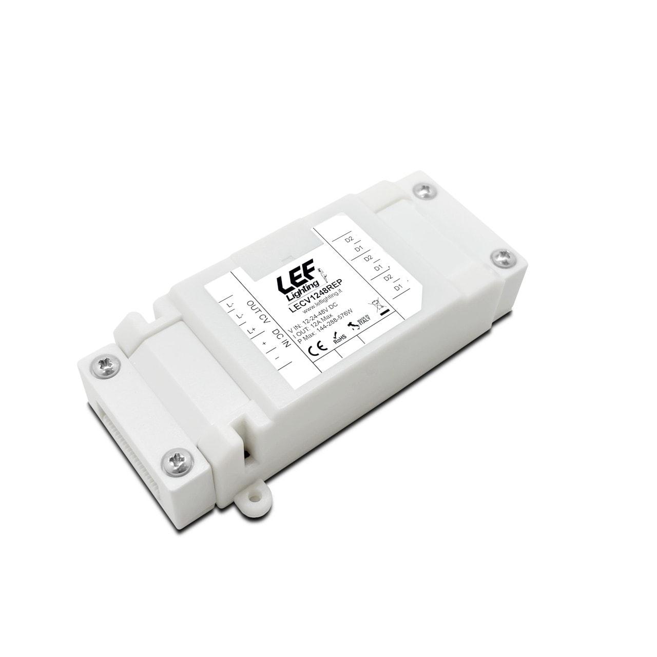 LEF LIGHTING SRL - LEFLECV1248REP RIPETITORE PER INTER. DIMM. 12-24-48VDC
