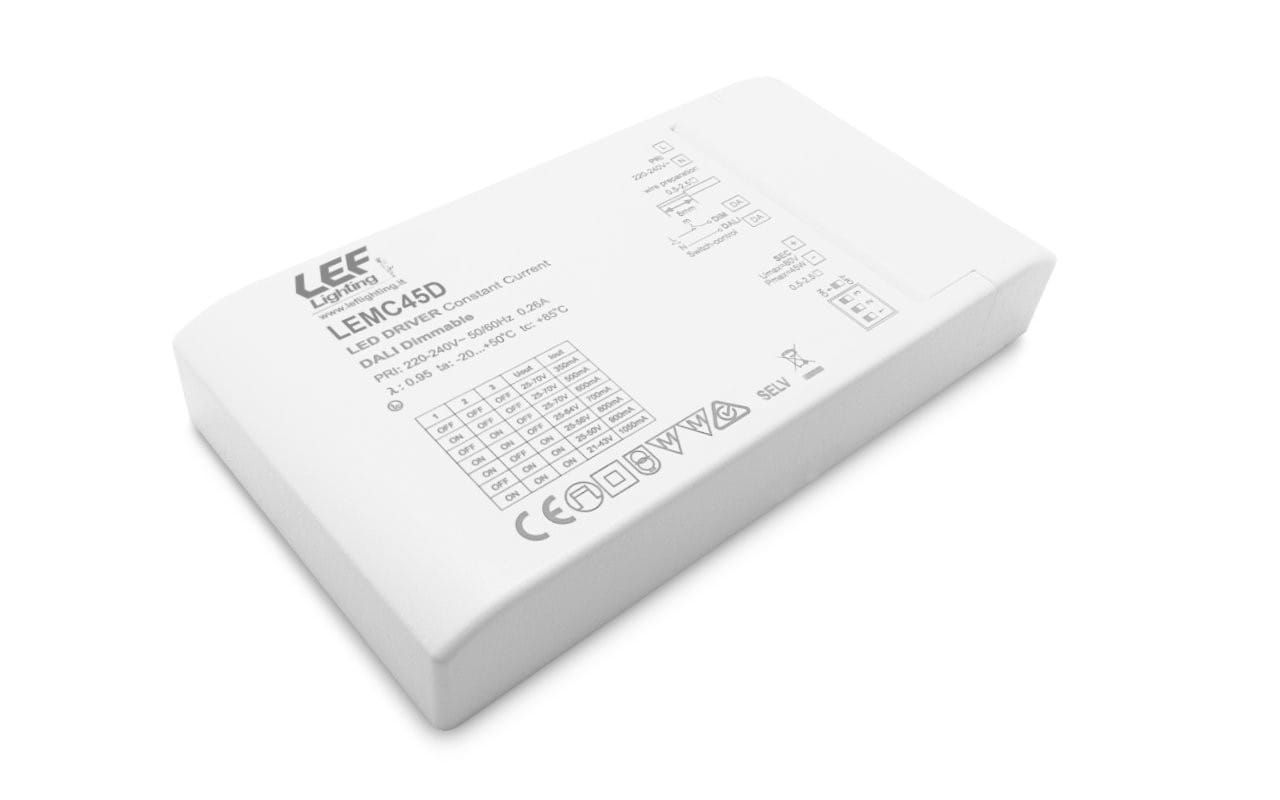 LEF LIGHTING SRL - LEFLEMC45D ALIM.LED 350 1050MA 24 45W DIM.PUSH/DALI