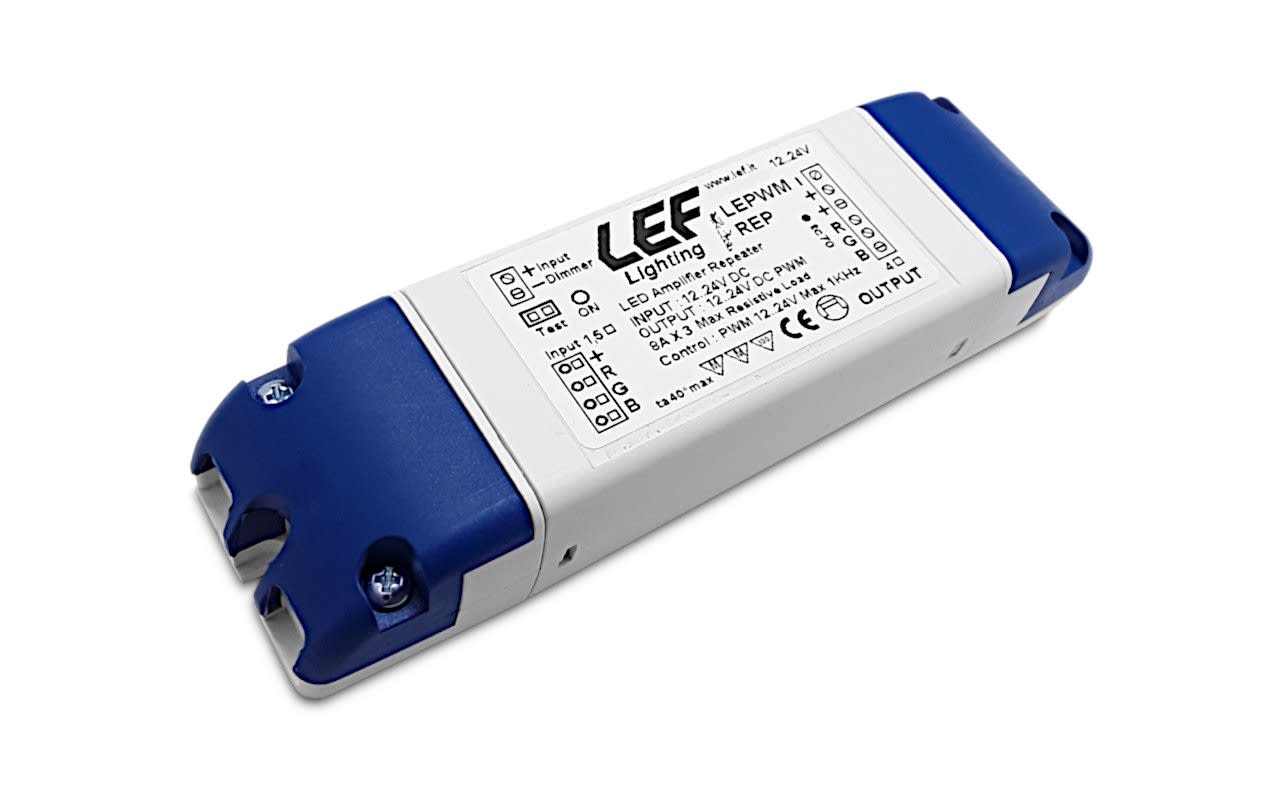 LEF LIGHTING SRL - LEFLEPWM-REP AMPLIFICATORE DI SEGNALE DIM O RGB