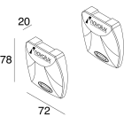 NOVALUX SPA - NOX107205.01 TESTATE INIZIO LINEA (2 pz.) Da installare ad inizio fila continua.
