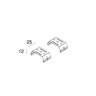 NOVALUX SRL - NOX107209.99 LI-NEAR: KIT FISSAGGIO PLAFONE (COPPIA)