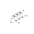 NOVALUX SRL - NOX1005A1.99 LUCKY EVO: KIT INCASSO LED (3X)